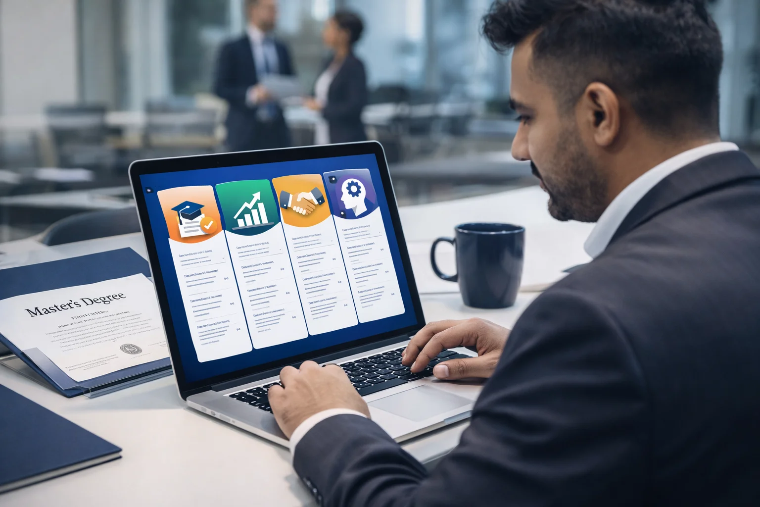 Persona buscando ofertas en una laptop