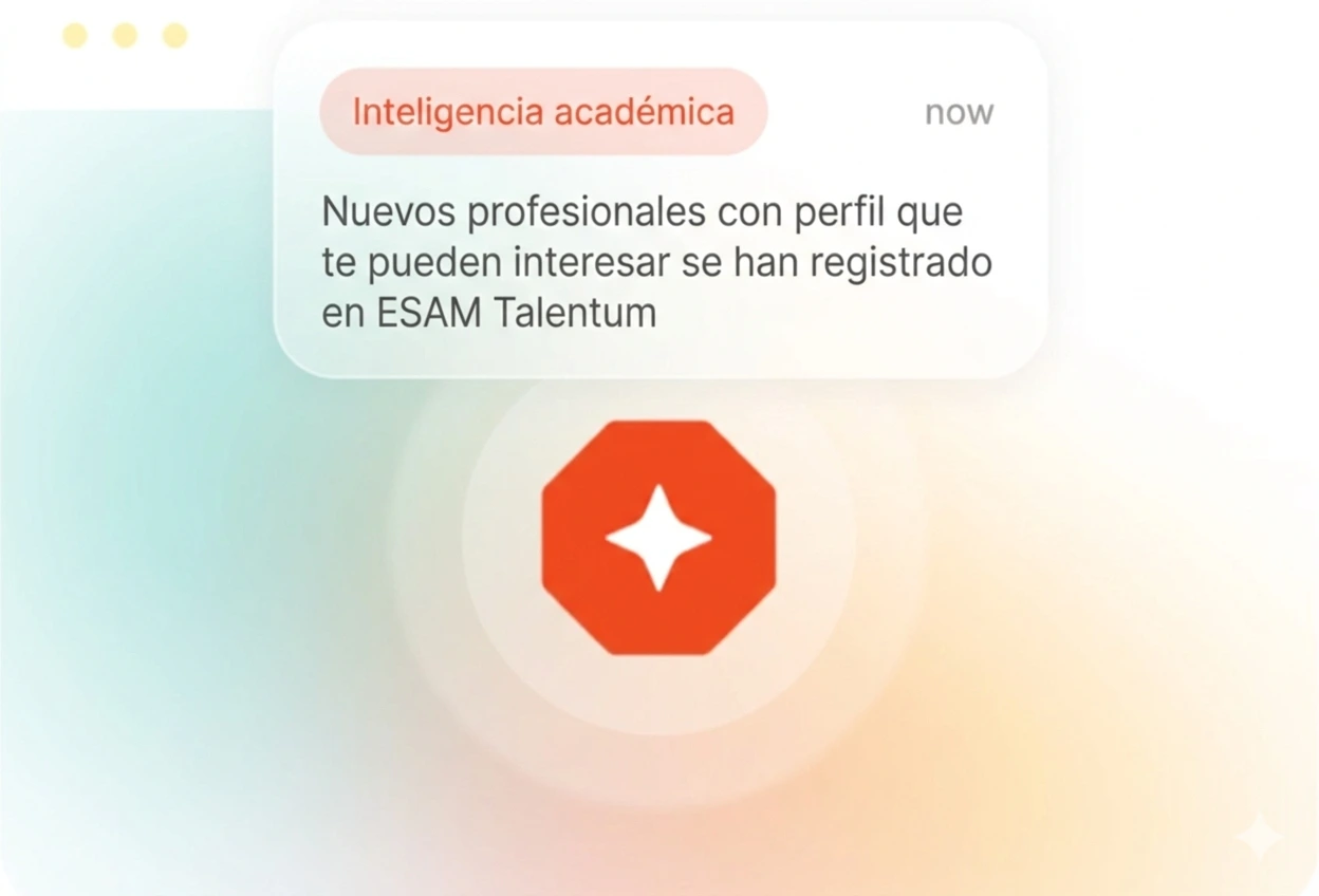laptop mostrando un mensaje de inteligencia academica