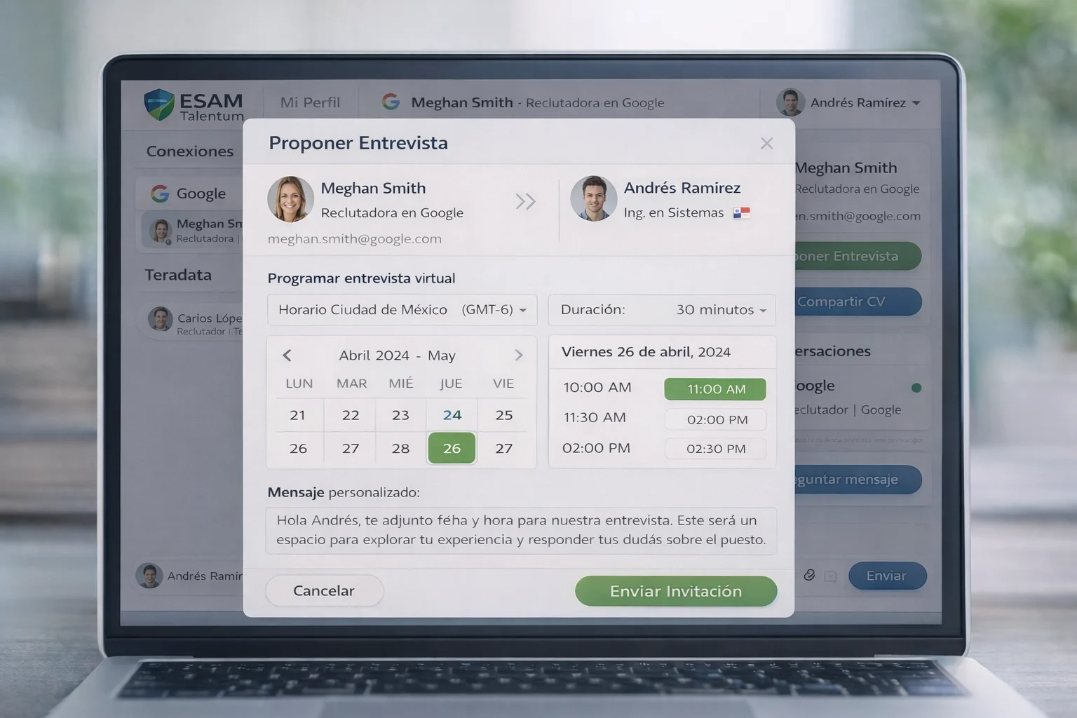 gráfica de intervenciones simplificadas
