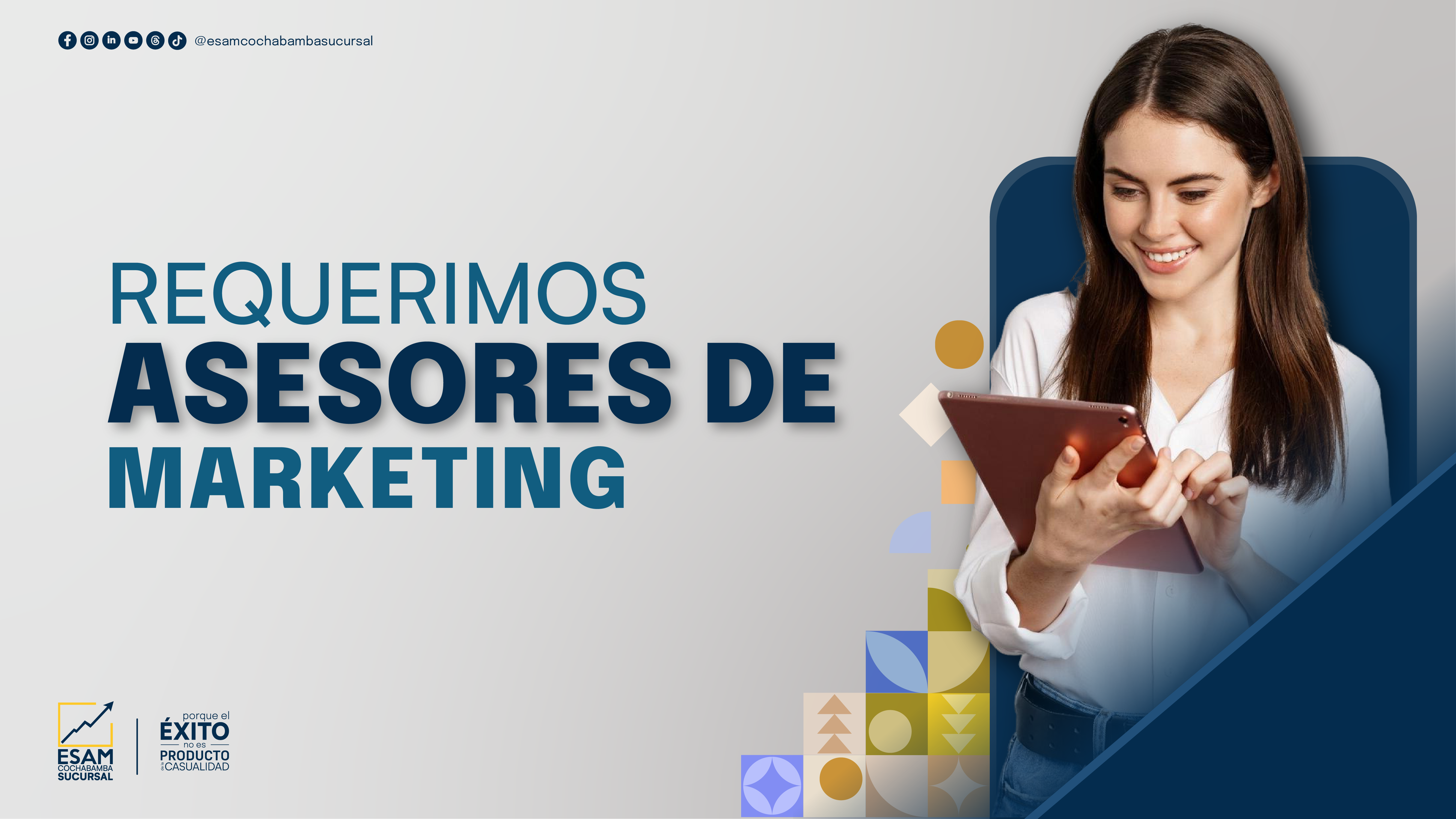 Portada de la convocatoria Asesores de Marketing