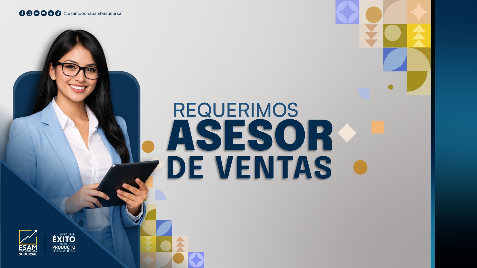 Portada de la convocatoria Convocatoria de Asesor de venta